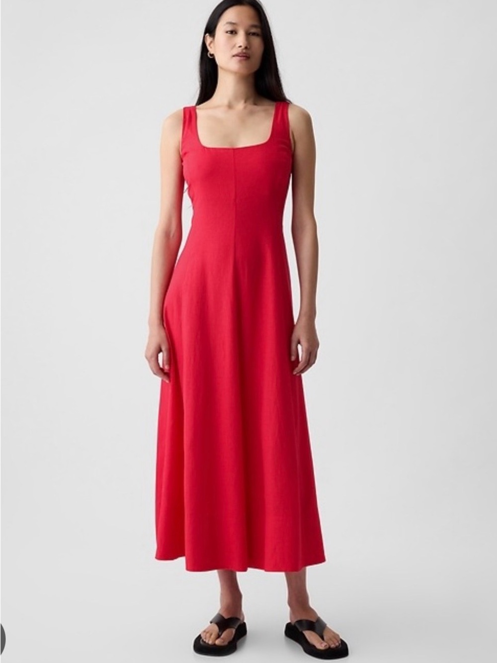Gap linen blend midi dress - xsmall